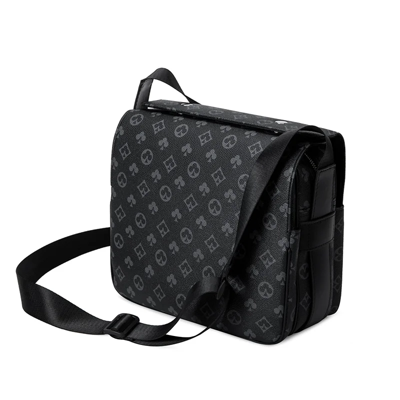 

New Luxury Brand Design Men Messenger Bag Large Capacity Multi-function Shoulder Crossbody Bags Fashion Male Briefcase Trendy