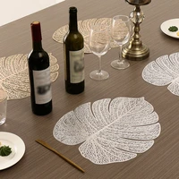 hollow turtle leaves pvc insulated placemats coasters coffee home decoration insulation coasters table mats turtle leaves