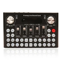 electric sound effects microphone mixer live broadcast webcast device for mobile phone pc computer audio sound card