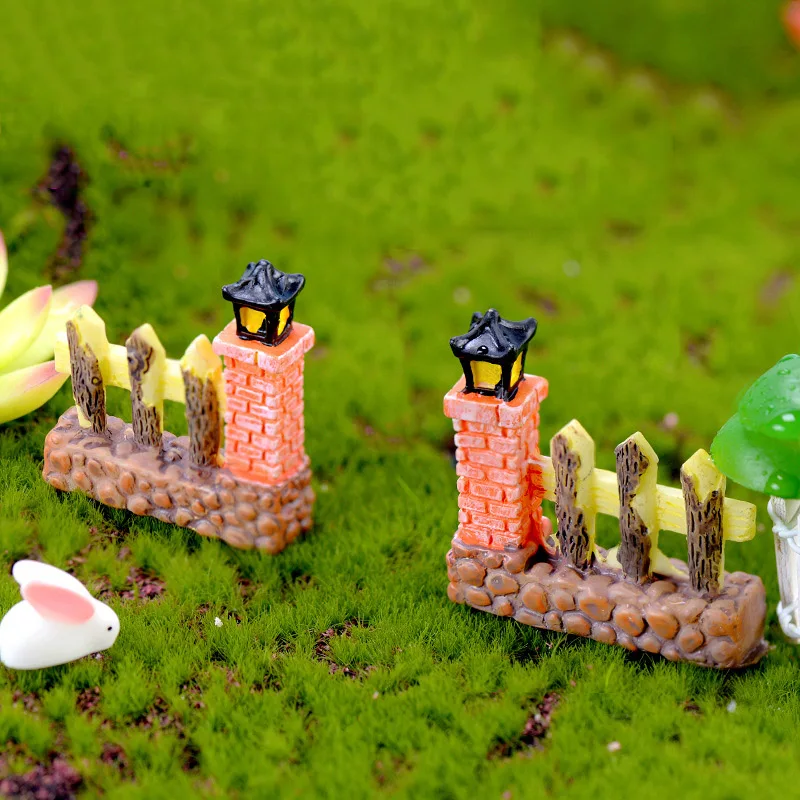 micro fairy garden figurines vintage wood board house miniaturesterrarium doll house decorsucculents diy ornaments accessories free global shipping