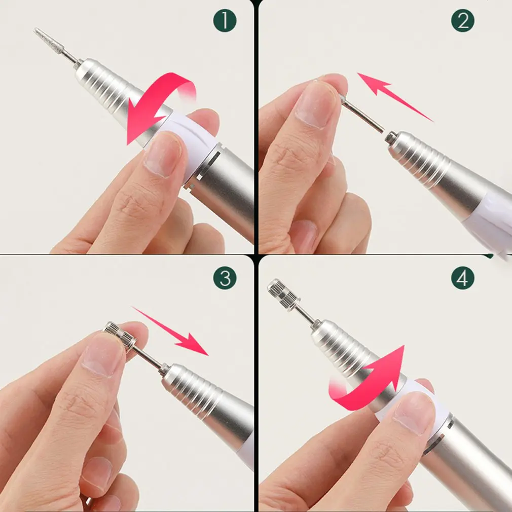 

Nail Drill Machine Portable Electric Nail File Drill Machine Manicure Pedicure Set Nail Gel Polisher Electric Nail Tool