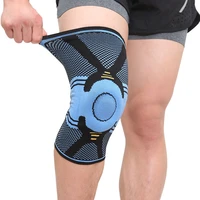 1 pair basketball running spring support silicon padded knee pads support brace meniscus patella protector sports safety