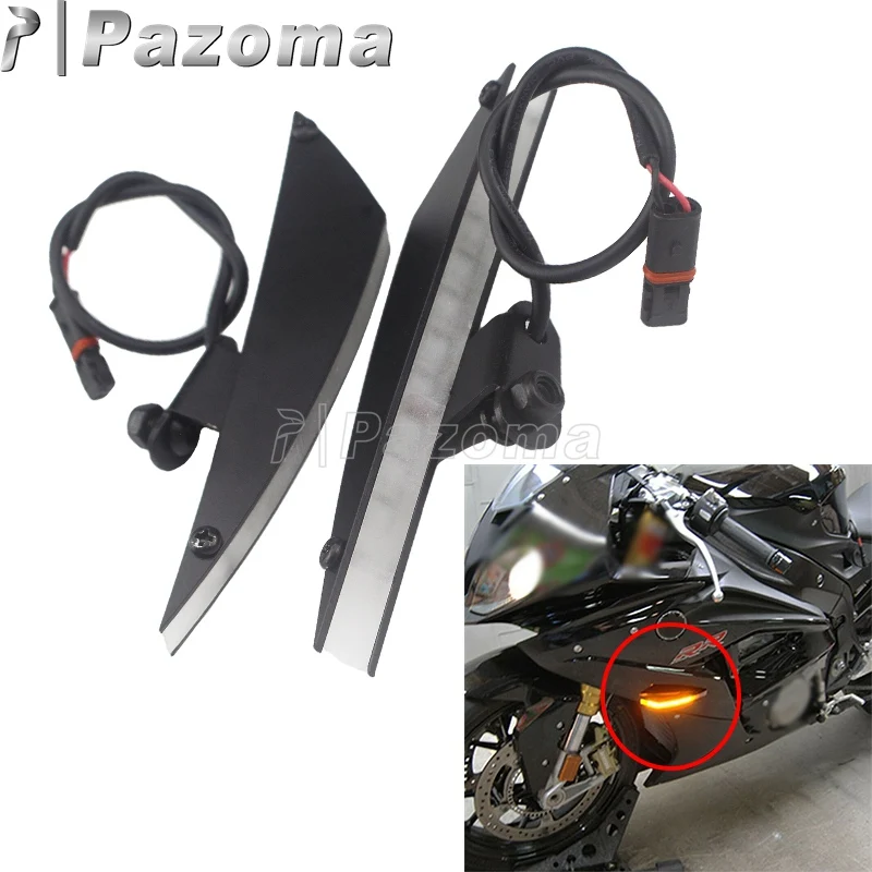 Передние светодиодсветодиодный поворотники CNC Plug and Play для мотоциклов BMW S1000RR 2009 up