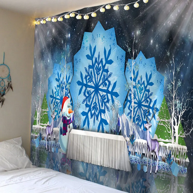 Christmas Tapestry holiday Tapzi Wall Hanging For Home Decoration Living Room Bedroom Art Large size | Дом и сад