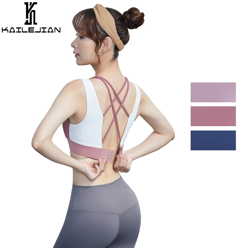 

Women Yoga Sport Bra Women Shockproof Sexy Back Sports Bras Breathable Athletic Fitness Running Gym Vest Tops Sportswear