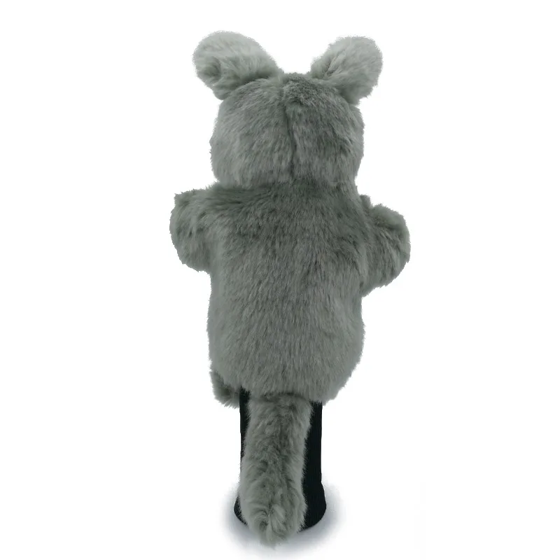 Плюшевый коричневый волк Гольф Fairway Вуд головной убор Гибридный чехол для гольфа