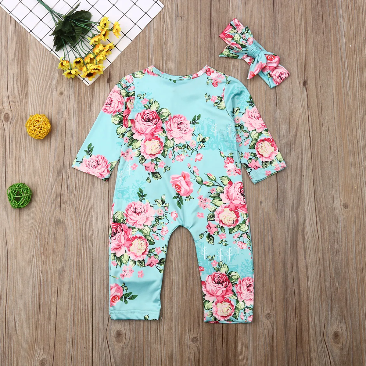 Комбинезон для новорожденных девочек и мальчиков от 0 до 24 месяцев повязка на