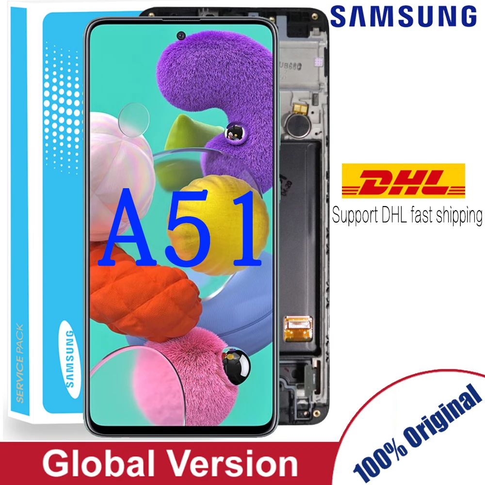 Дисплей AMOLED для Samsung Galaxy A51 с рамкой/без рамки | Мобильные телефоны и аксессуары