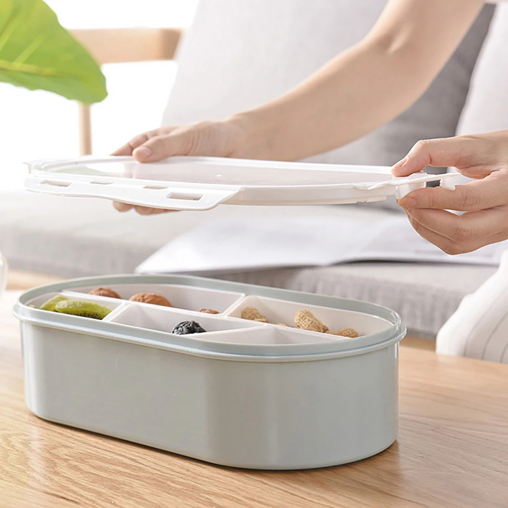 Контейнер для хранения конфет и орехов пластиковый органайзер с 5 отделениями