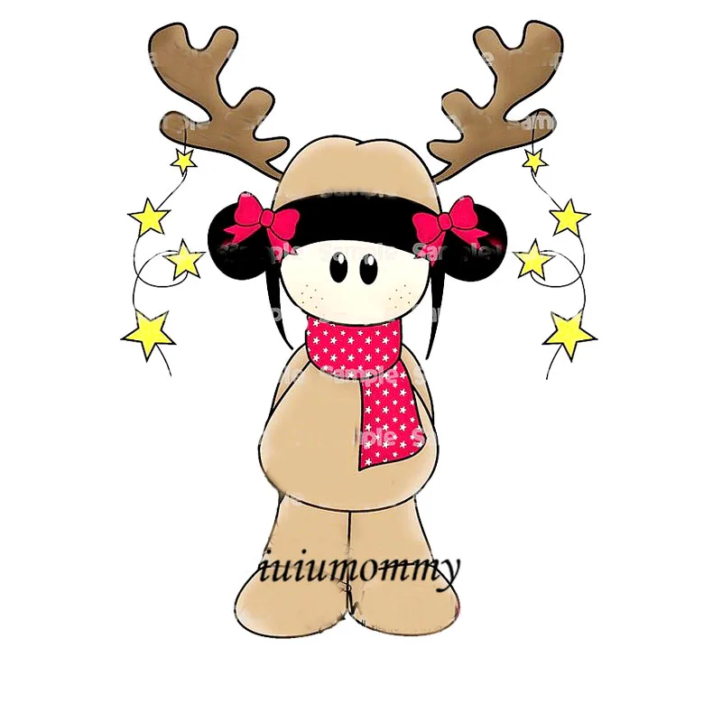 Рождественские Вырубные штампы для девочек изготовления открыток рукоделия