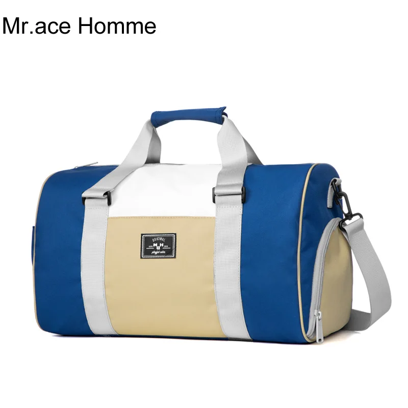 Синяя многофункциональная Женская дорожная сумка через плечо для девушек