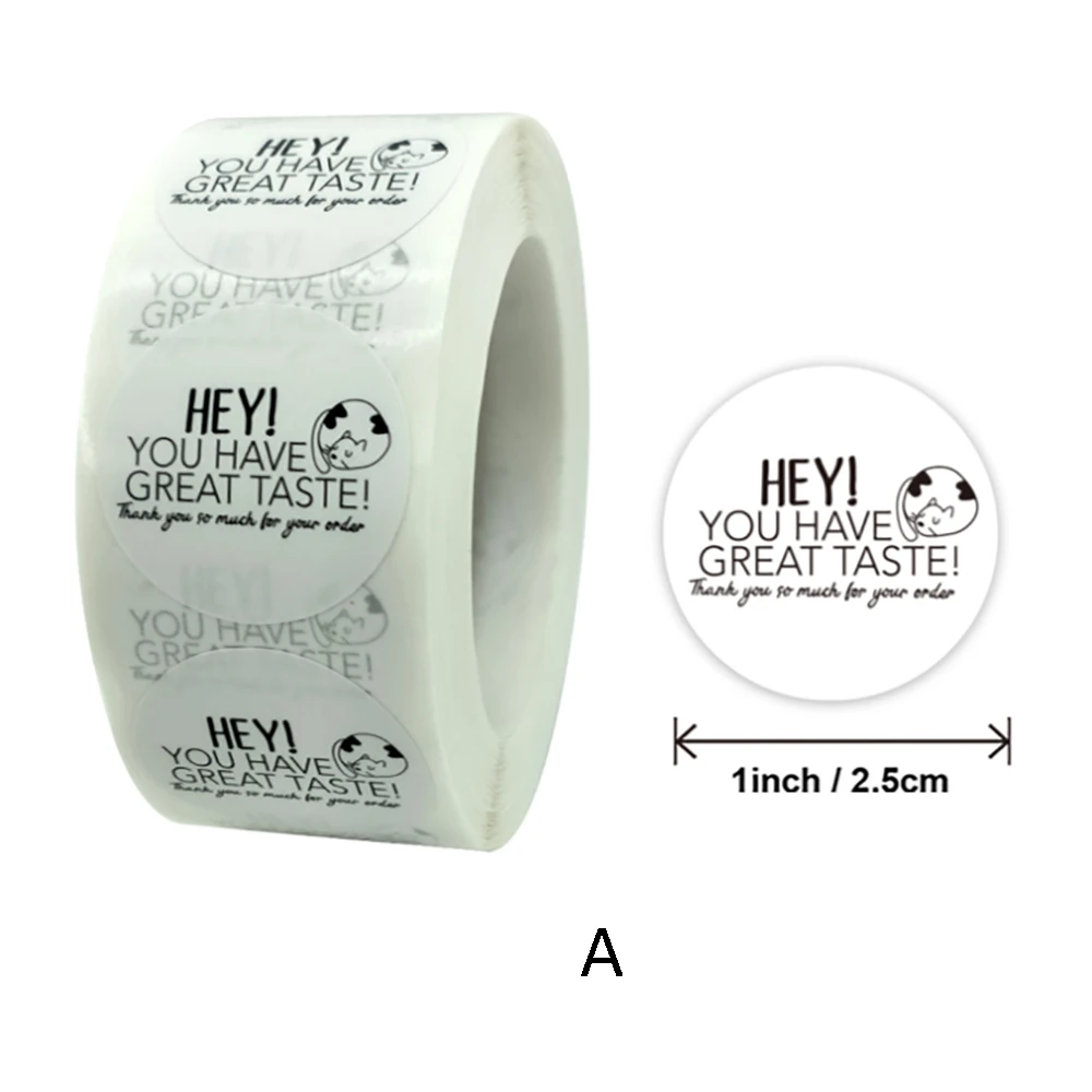 500 шт Спасибо Этикетки Наклейки у вас есть отличный вкус наклейки s для подарка