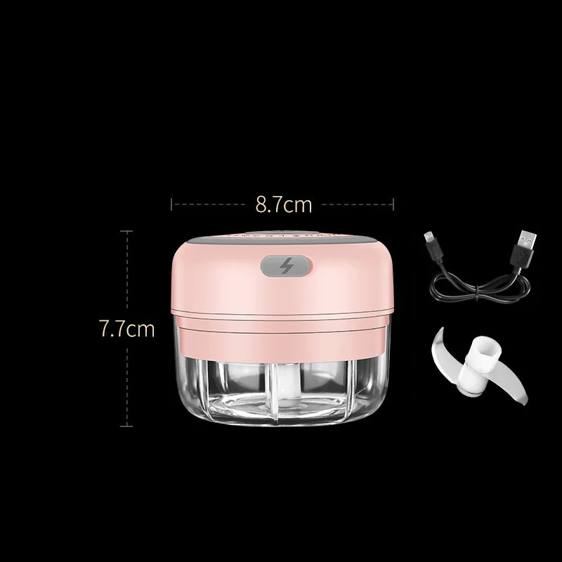 garlic crusher usb wireless electric 100250ml mincer onion chili meat grinder food crusher chopper kitchen accessories gadgets free global shipping