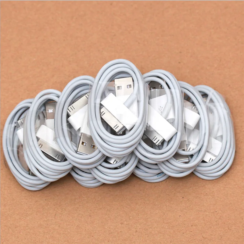 10 шт./лот для iPhone 4 4S iPhone 3g 3g S iPad 1 2 3 iPod Nano 2 2 3 30 pin USB кабель для синхронизации и зарядки телефона