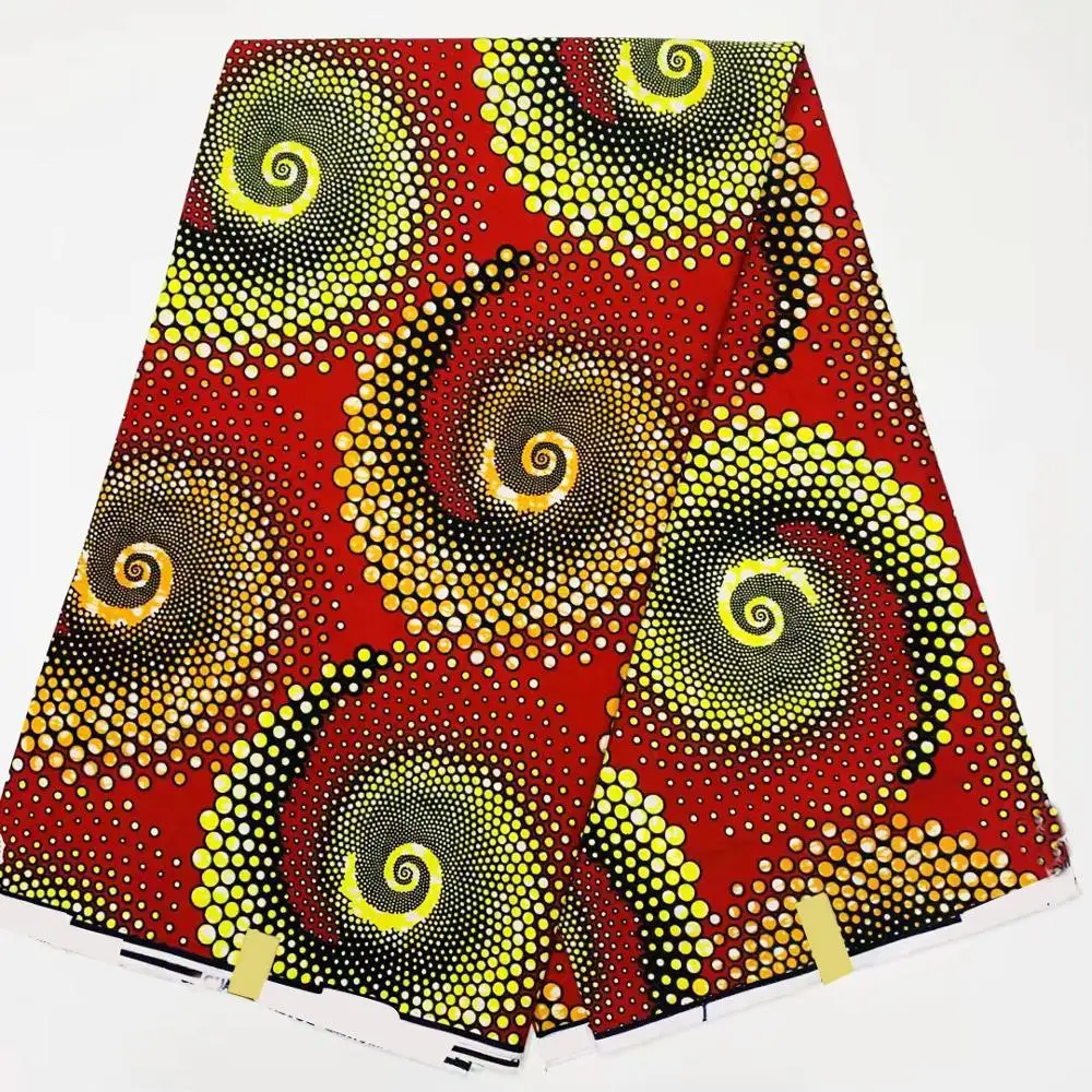 Ткань из натурального воска для нигеривечерние женщин яркая ткань 100% хлопка и