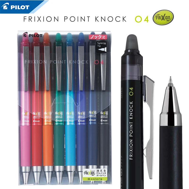 PILOT new Frixion erasable gel pen 8-color/3-color set LTPK-25S4 0.4mm metal clip writing smooth and colorful | Канцтовары для