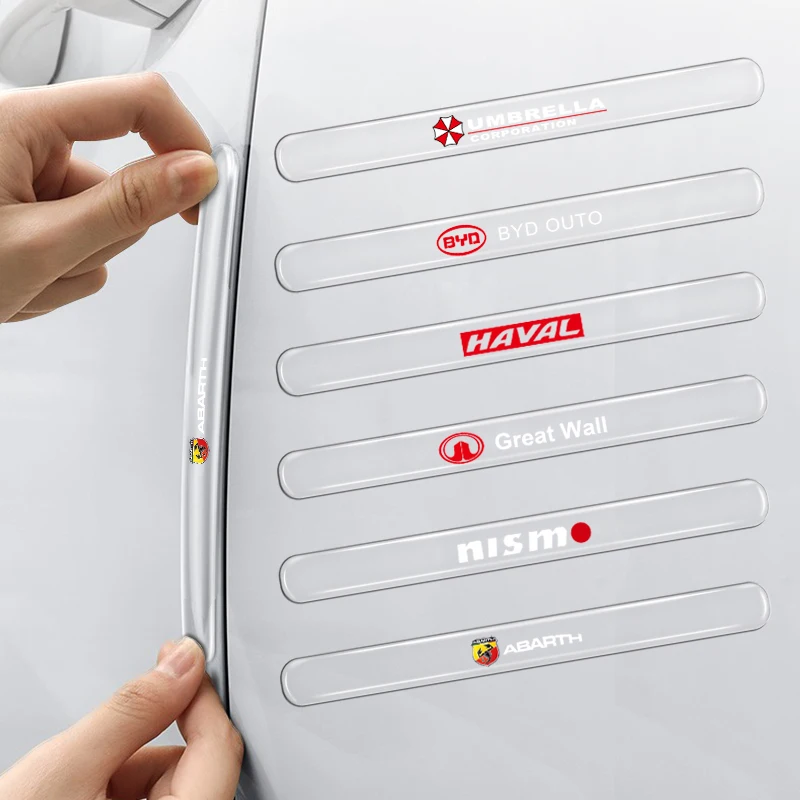 

4pcs Car Door Handle Transparent Anti-Collision Sticker Goods For BYD F3 I3 F0 F6 S6 S8 E5 E6 G3 G6 L3 S7 M6 Tang Song Qing Yuan