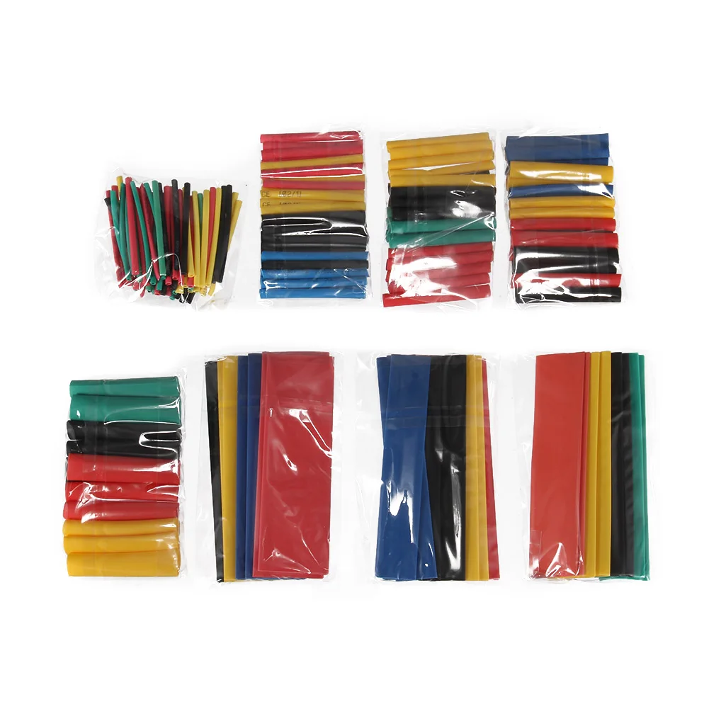 

Hot 164pcs Set Polyolefin Shrinking Assorted Heat Shrink Tube Wire Cable Insulated Sleeving Tubing Set MVI-ing