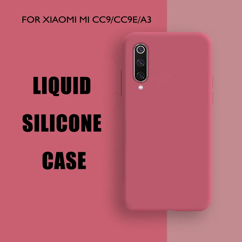 Чехол для Xiaomi mi A3 чехол жидкого силикона на CC9 CC9e Lite A3Lite CC9E телефона |