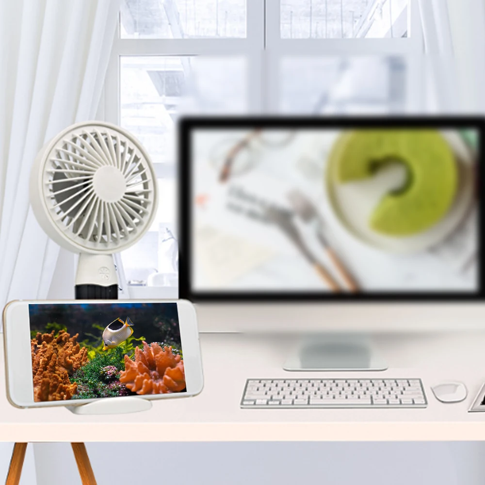 Летний кулер портативный вентилятор ручной USB перезаряжаемый Мини Складной для