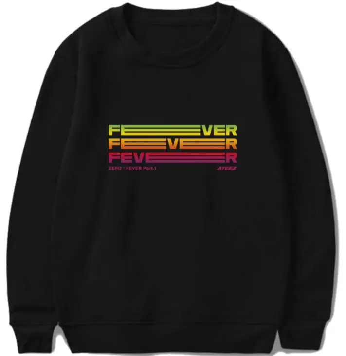 

New Arrival Kpop Mini Concert Zero Fever Part 1 Same Printing O Neck Pullover Hoodies Unisex Kpop Fleece Sweatshirt