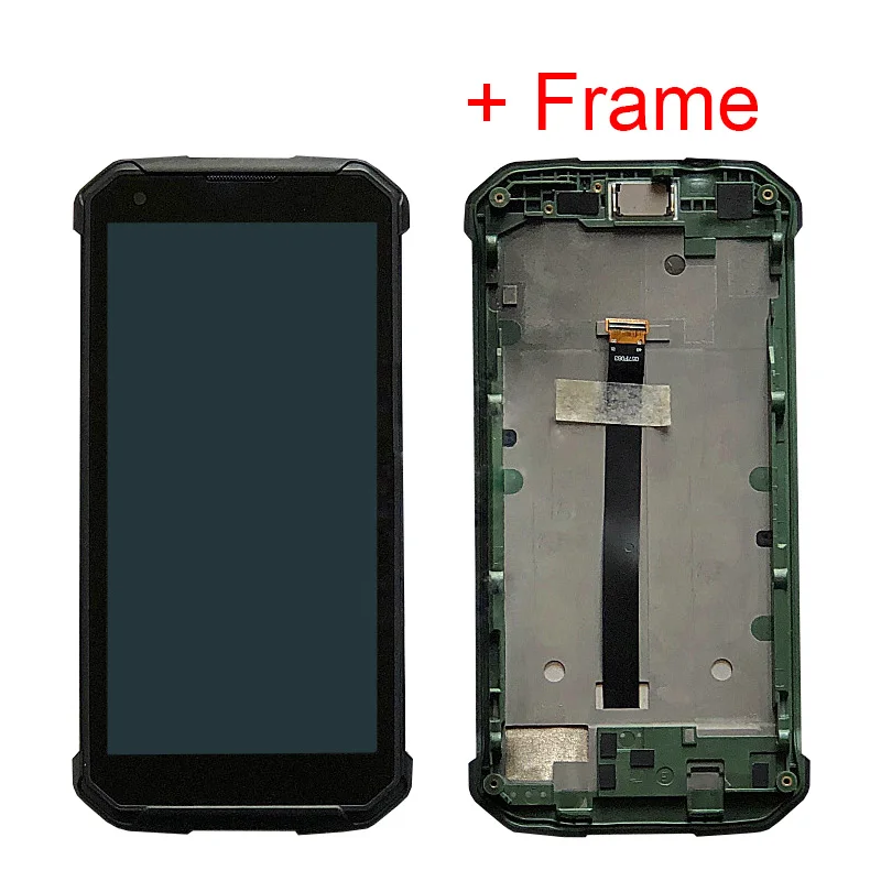 Черный/желтый/зеленый с рамкой для Blackview BV9500 Pro ЖК-дисплей сенсорным экраном
