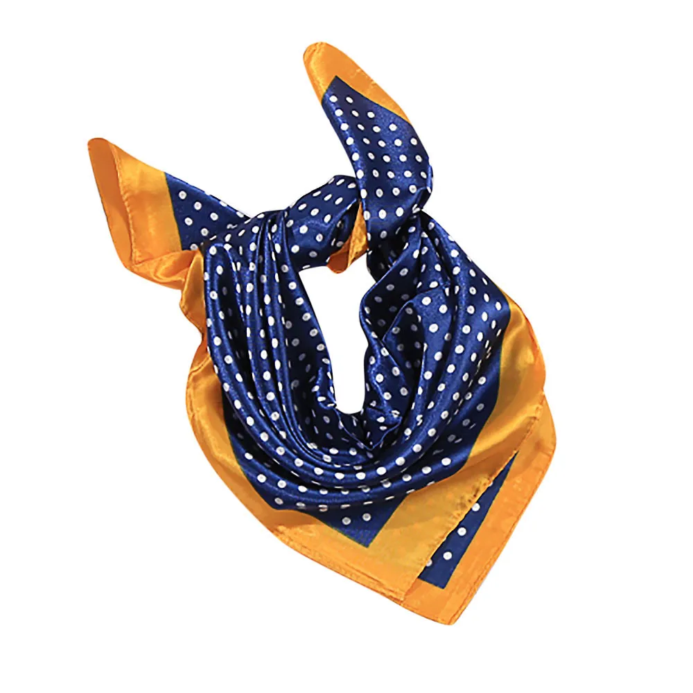 Элегантный женский Шелковый атласный шарф шаль| |