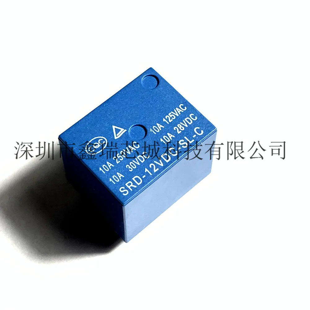 5 шт. SRD 12VDC SL C 10A 250V AC Мощность реле PCB Тип T73 12V футов 125V Новый