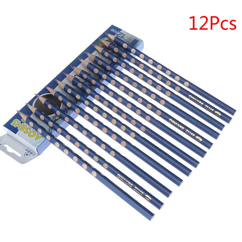 12 шт./кор. паз тонкий Треугольники Деревянные HB коррекции письменной форме