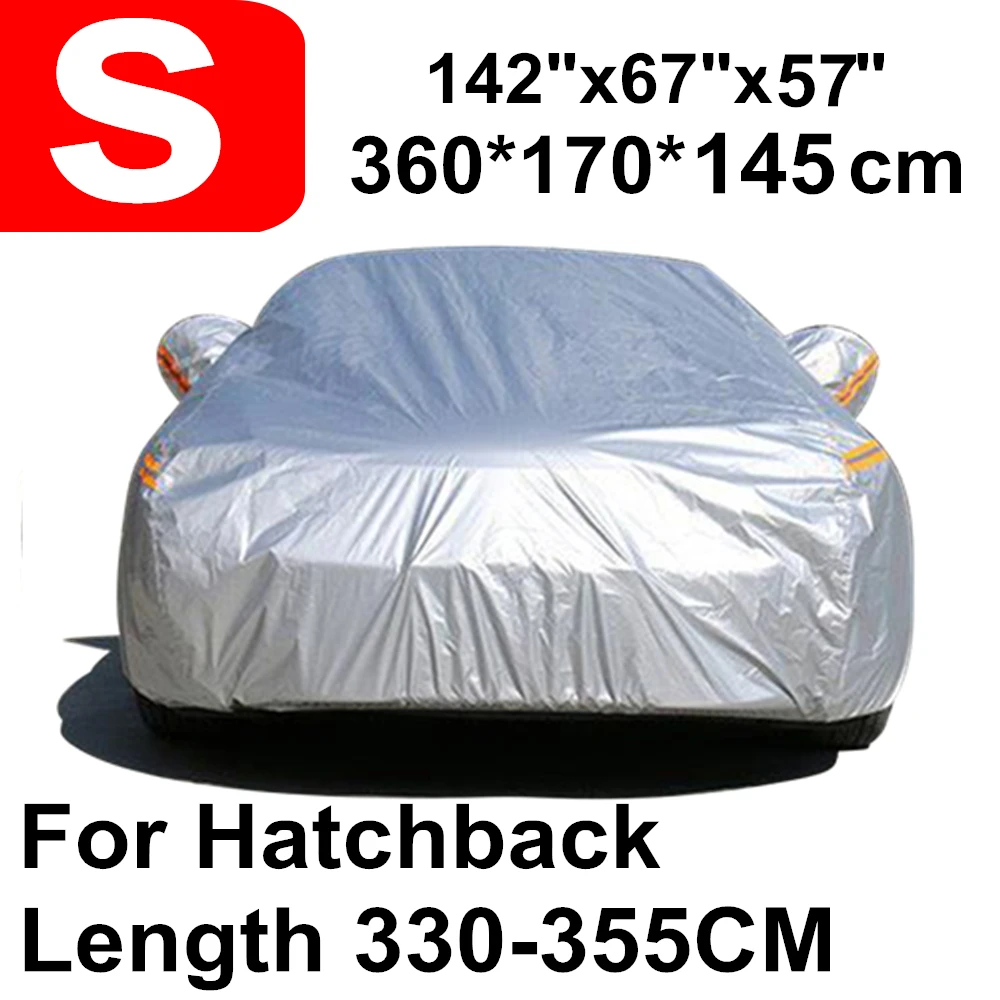 

360X170X145cm 190T Taffeta Water Rain Proof Sun Proof Car Cover Full Season Garden Outdoor Protector Covers Automobile Case D40