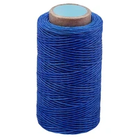 imzay blue 284yards leather sewing waxed thread practical long stitching thread for bookbindingshoe repairingleather project