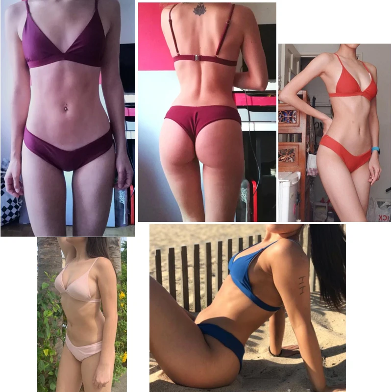 \ &quotZaful Для женщин купальник на бретельках с мягкой подкладкой бикини набор