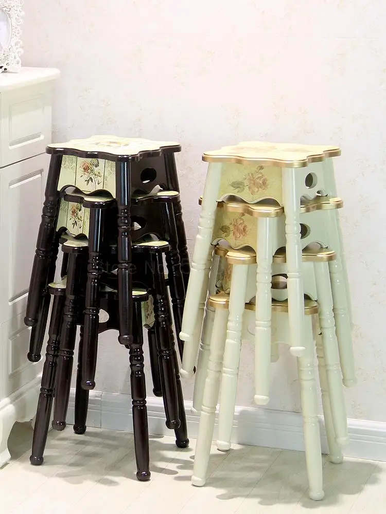 Европейский стул для дома из массива дерева модный креативный обеденный стол