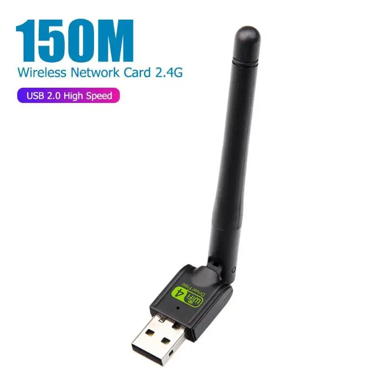 2 4G беспроводной USB WiFi адаптер Сетевая LAN Карта 150 Мбит/с 802.11n/g/b поддержка