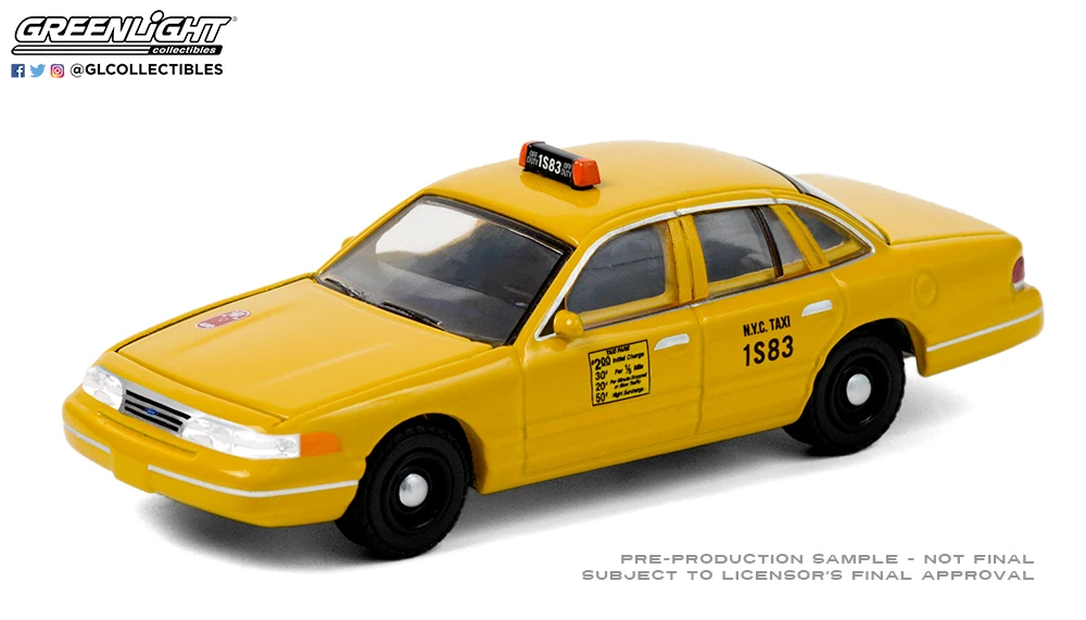 GreenLight 1:64 1994 Форд Корона Виктория NYC такси модель автомобиля из сплава