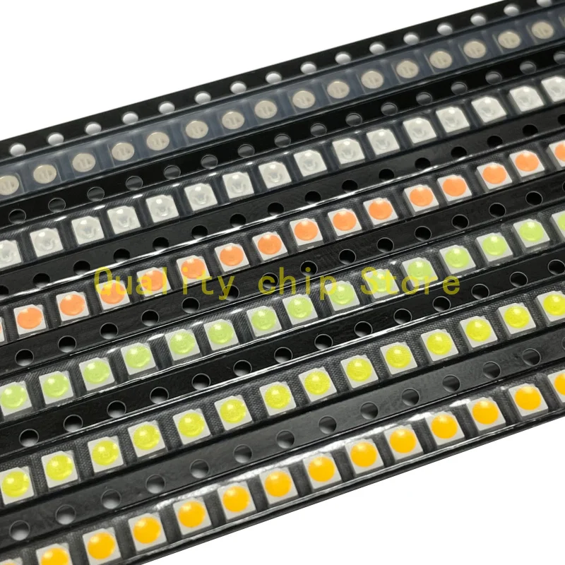 100 шт. супер яркие 2835 SMD светодиоды красный зеленый синий желтый теплый белый