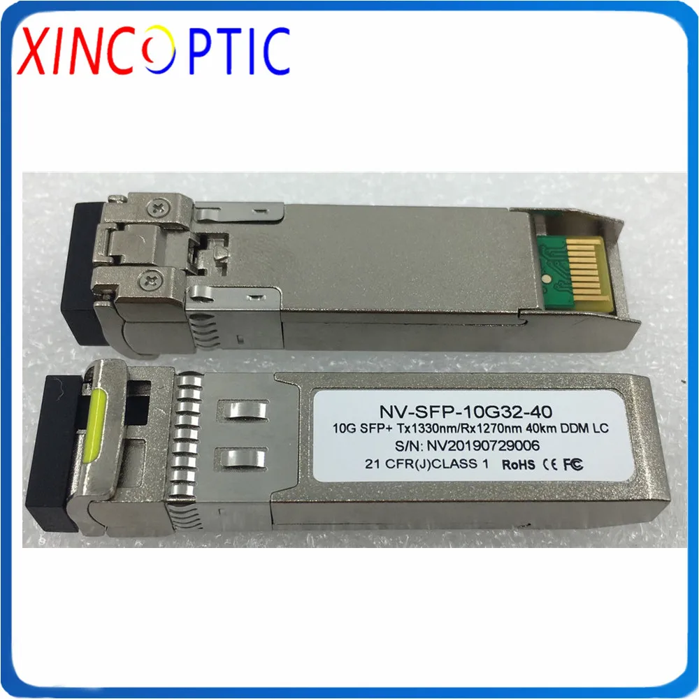 Одноволоконный одиночный Modoe Mini GBIC WDM 10G 1270 нм/1330 нм 40 км BiDi SFP + LC DOM сильная