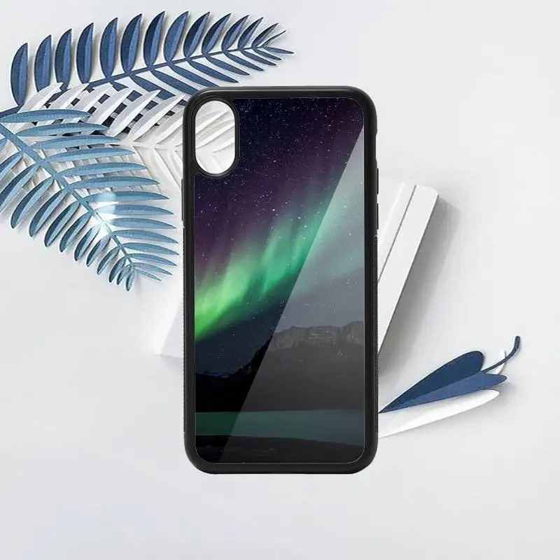 

Northern Lights Sky besutiful lanscape high quality Phone Case PC for iPhone 11 12 pro XS MAX 8 7 6 6S Plus X 5S SE 2020 XR
