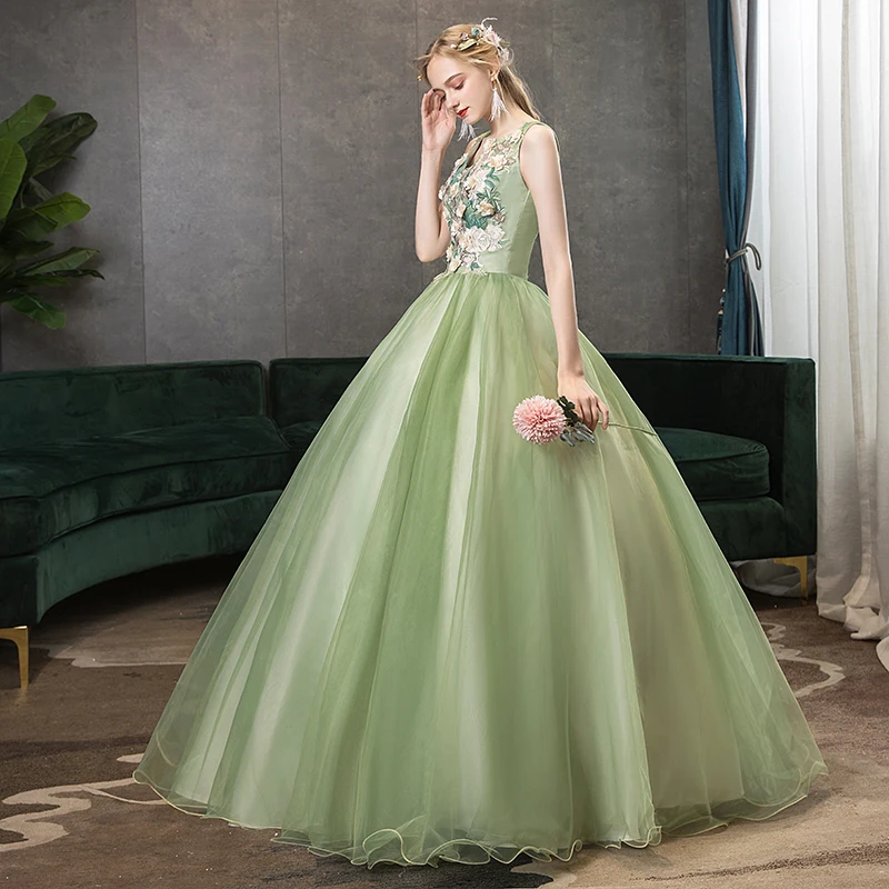 Женское платье без рукавов Quinceanera роскошное бальное с v-образным вырезом и