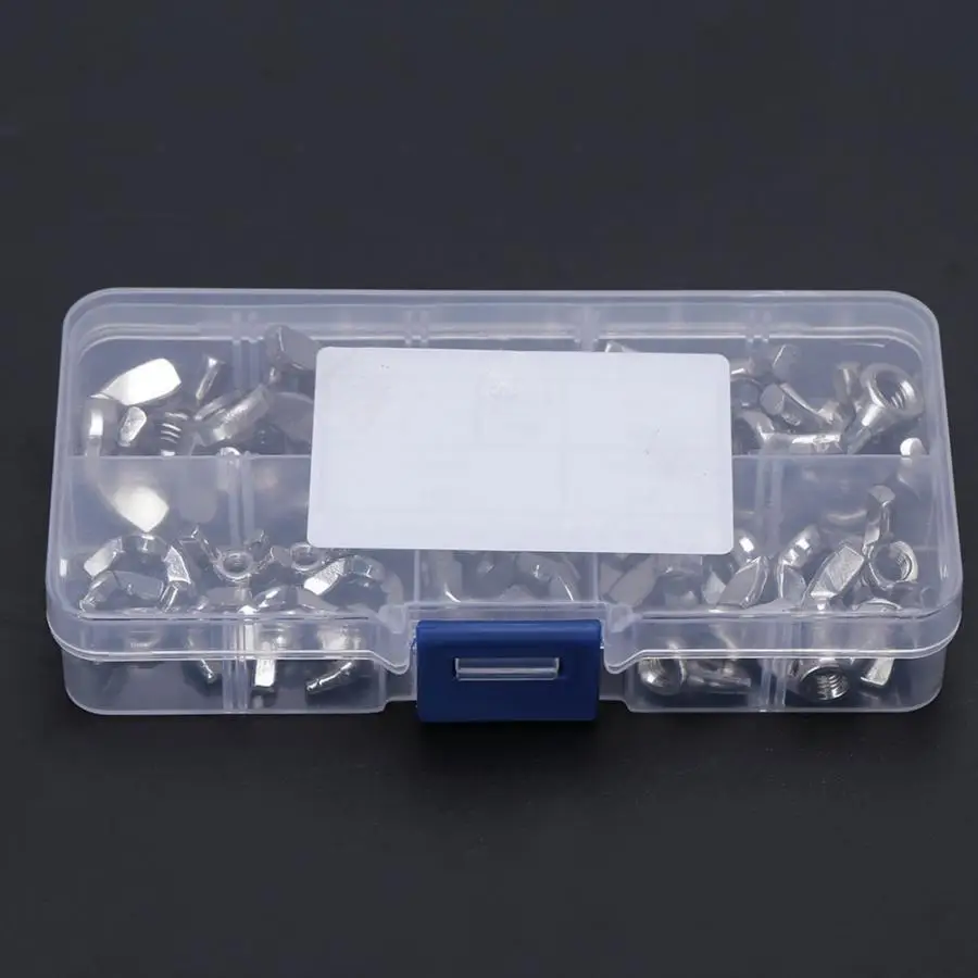 Гайка 50 шт в наборе Барашковая гайка нержавеющая сталь крыло тугой ремешок на