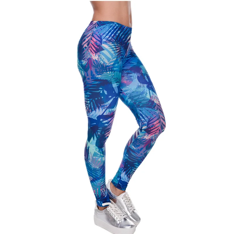 

Women's 3D Digital Print Stretchy Sport Workout Runing Leggings