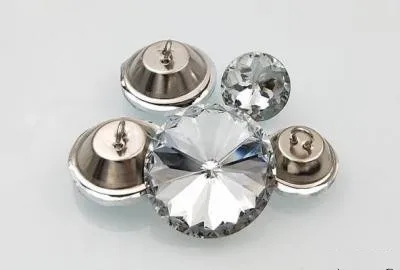 50 шт./лот акриловые стеклянные пуговицы для шитья дивана сделай сам алмазная