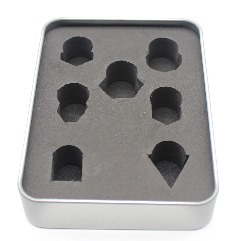 Металлическая коробка для игральных костей стандартного размера металлическая 7