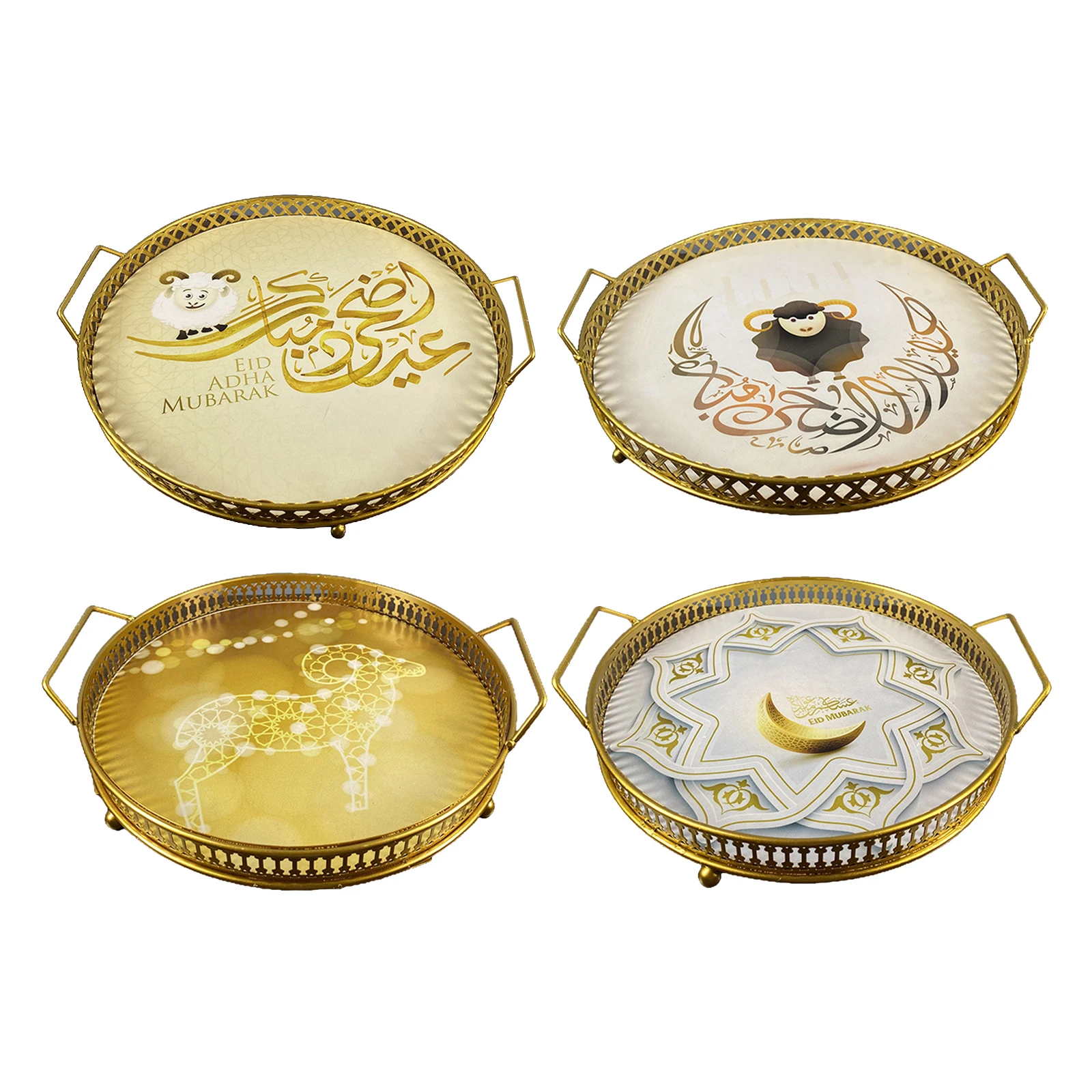 

ИД Железный поднос пити фруктового закуска Еда лоток с ручкой для хранения универсальные Кухня фестиваль контейнер для держателя органайз...