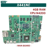 kefu x441nc is suitable for asus vivobook max x441nc x441n notebook computer motherboard 4gb ram n4200 gt810m 100 test ok