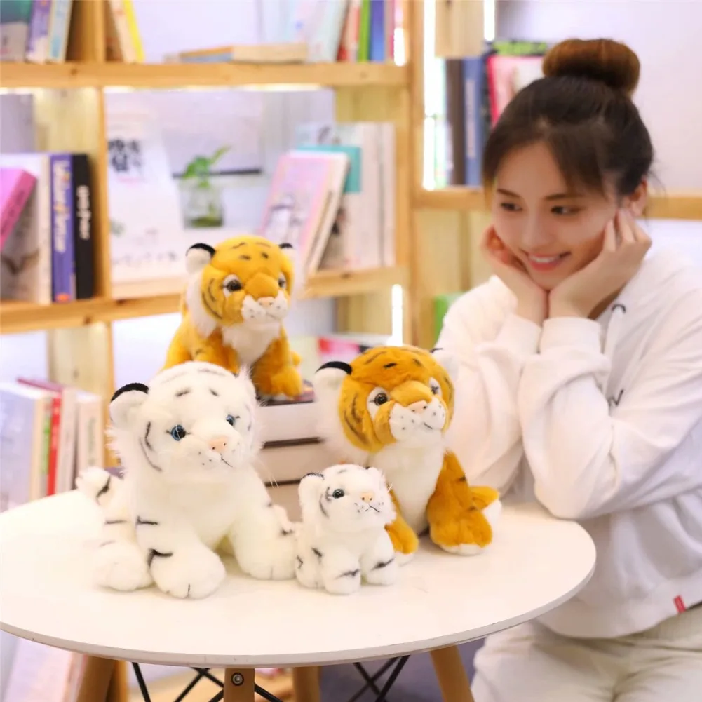 Милый мультфильм моделирование в форме тигра плюшевые игрушки куклы Мягкие