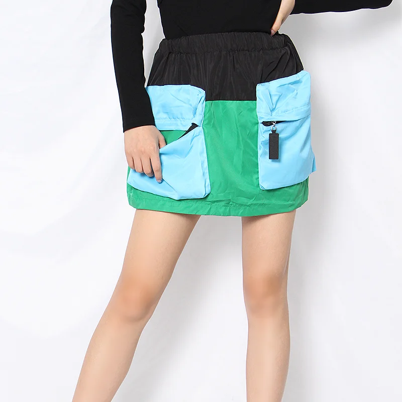 Женская Повседневная юбка TWOTWINSTYLE эластичная мини-юбка с высокой талией и