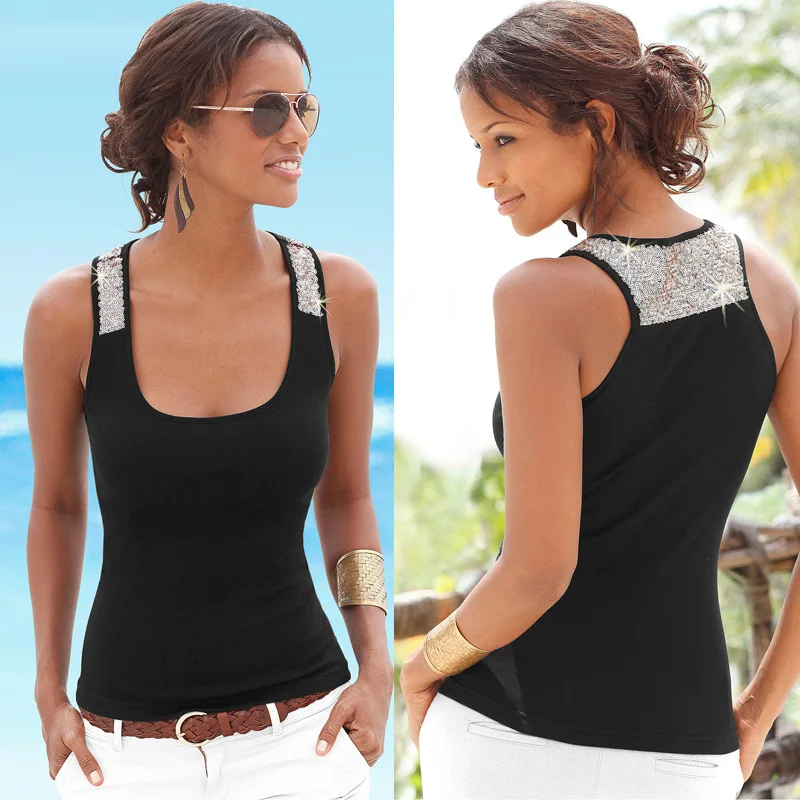 New 2019 Women Summer Sleeveless Casual T-Shirts Black White Cross V-Neck Tops Tees Femme Streetwear irregular T-Shirt Pullovers | Женская