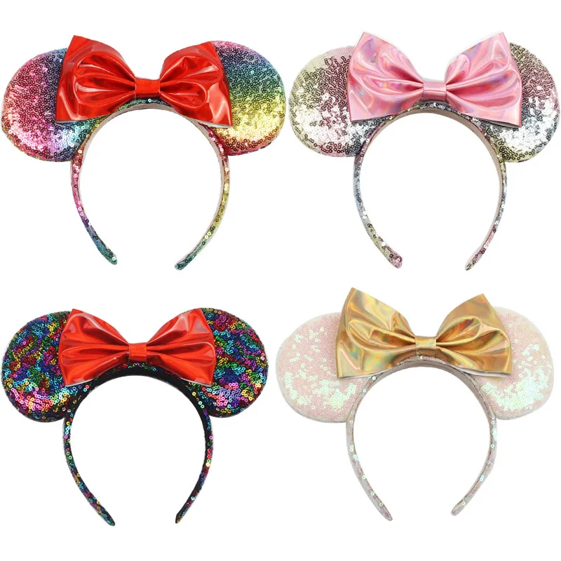 

New Party Mickey Hair Band Sequined Cat Ears Adult General Girls Hairbands Cute Party Carnival Travel Hair Accessories