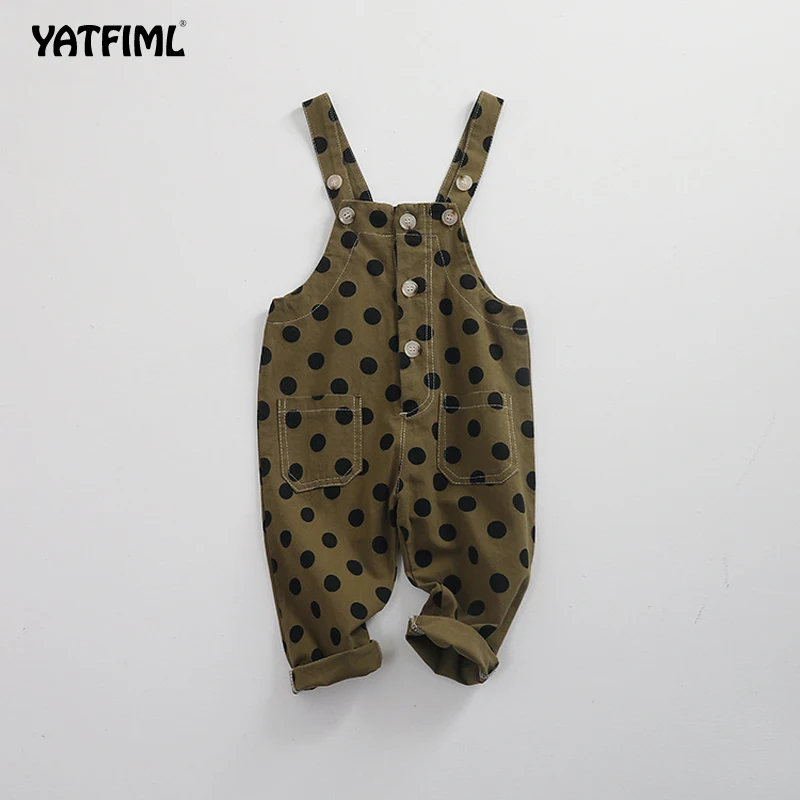YATFIML Детский комбинезон в горох и штанов для мальчиков девочек маленьких большие